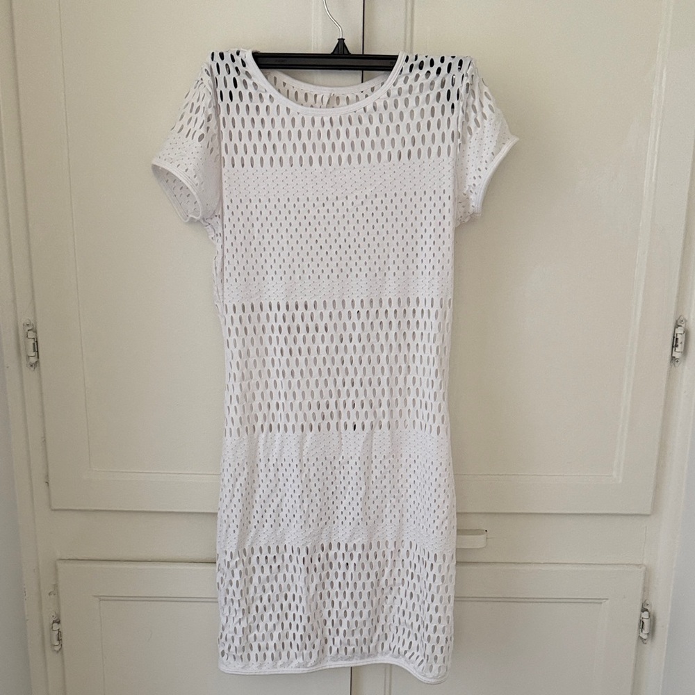 Alo white Short Sleeve Dress